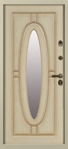 Дверь со стеклом и ковкой DR235